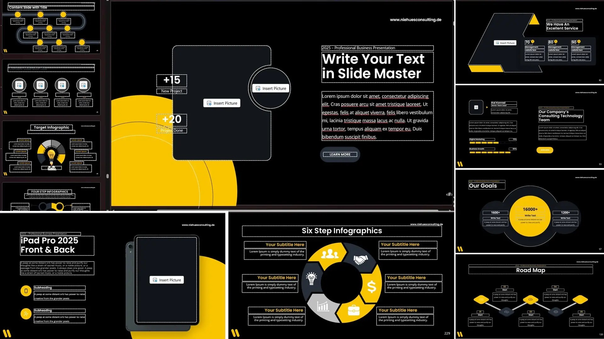 powerpoint master template slide