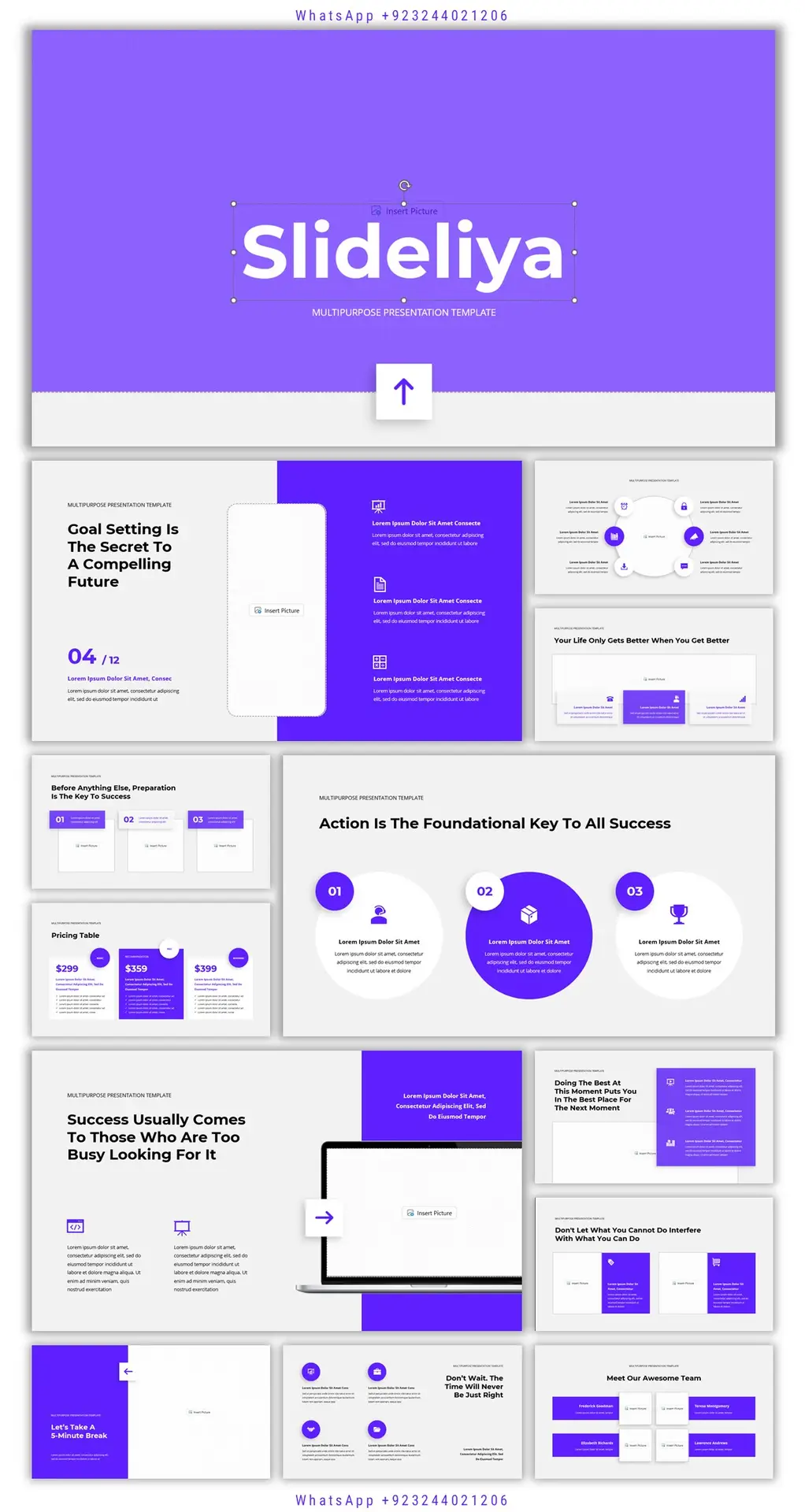 Professional PowerPoint master template design with clean layouts, consistent styling, and customizable slide elements.